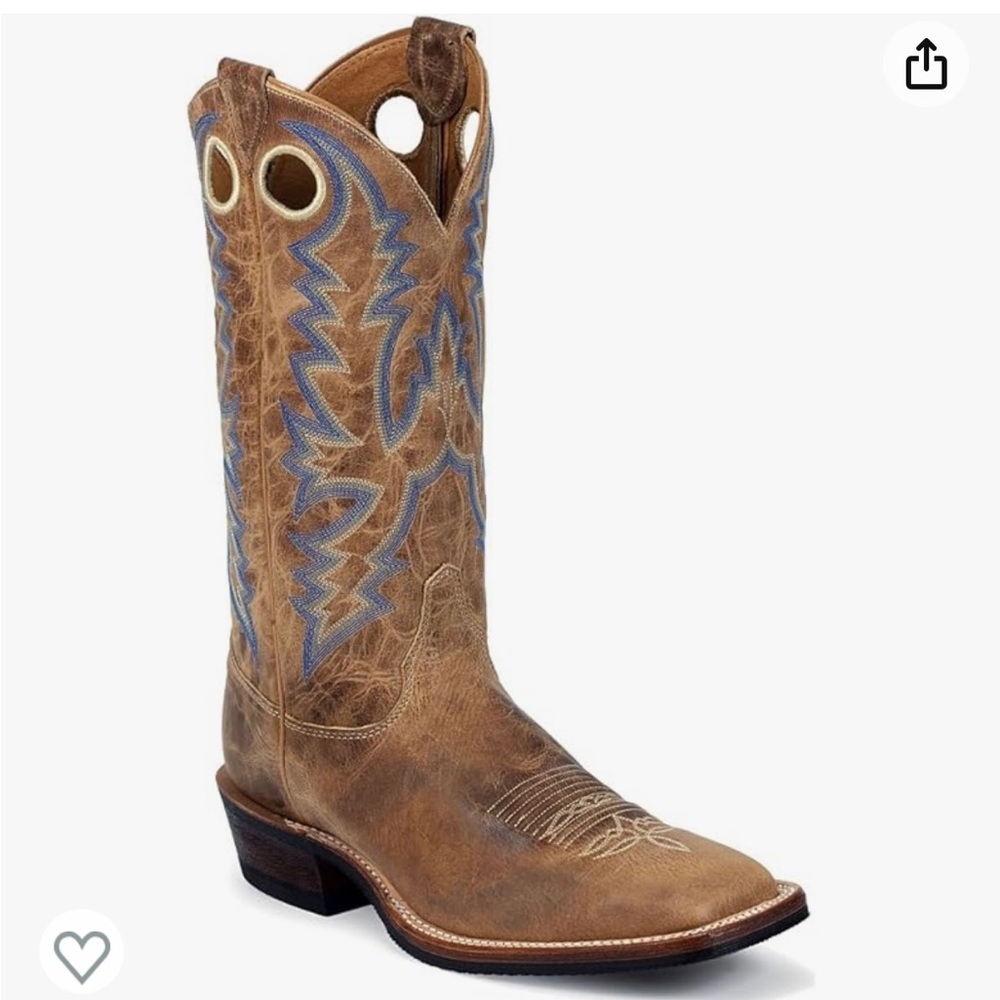 Justin Bent Rail cowboy boots.  Size 12D.  Like new condition.